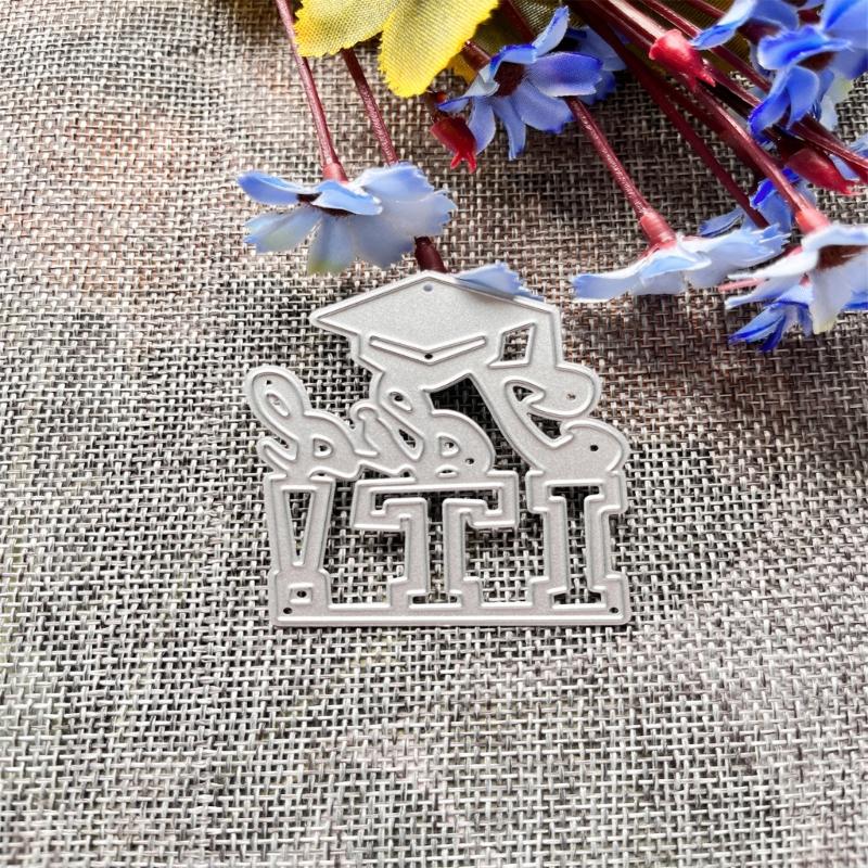 Graduation Metal Cutting Dies DIY Craft Carbon Steel Embossing Template Stencil Scrapbooking for Card Die Cuts Mold