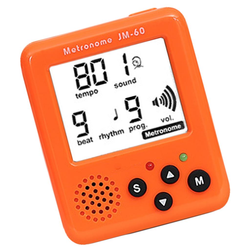 Professional Clip on LCD Digital Metronome Small Sports Running Metronome for Guitar Violin Musical Instrument Accessory
