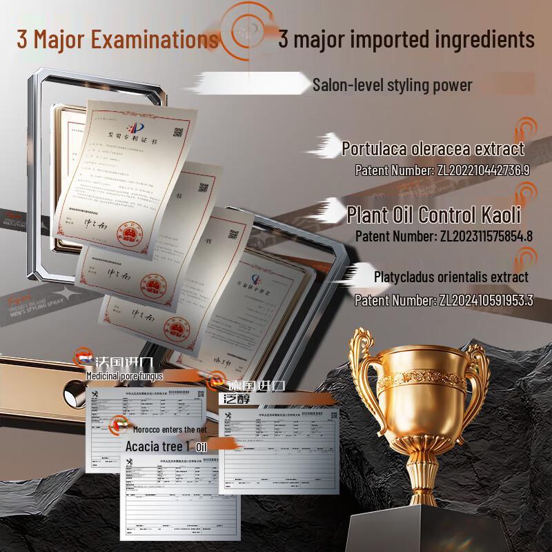 HF Men's Strong Hold Volumizing Matte Hairspray