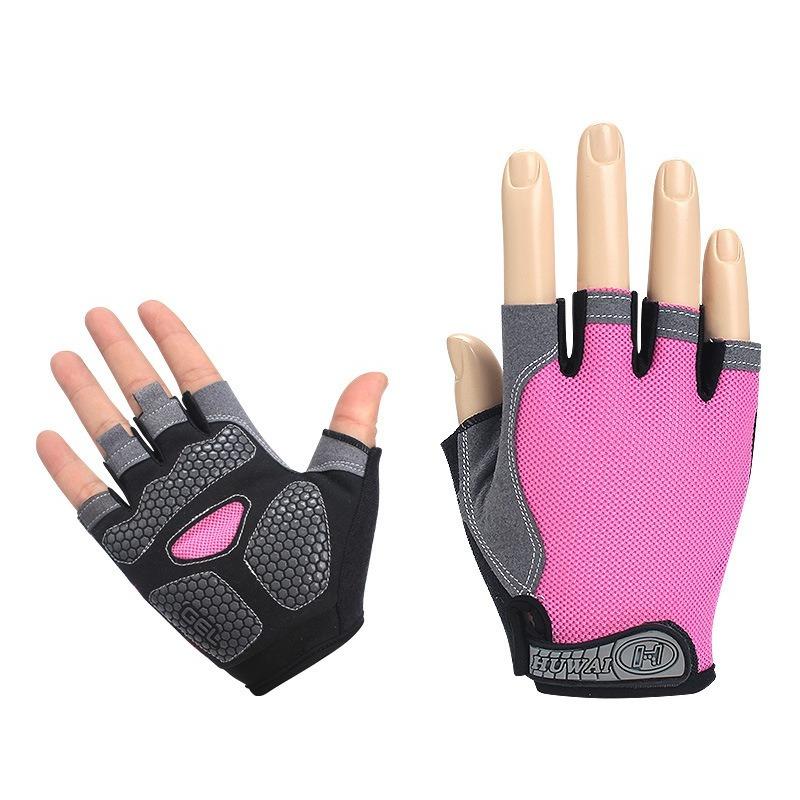 Half Finger Fitness Gloves for Training Iron Lifting Weightlifting Outdoor Hiking Cycling Anti Slip and Wear-resistant Sports Gloves
