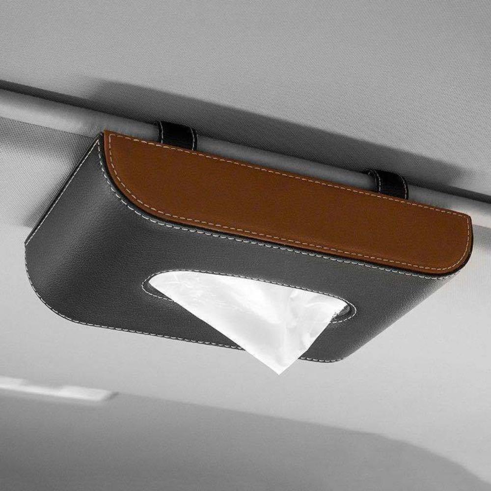 Universal Armrest Box Tissue Box Hanging Napkin Holder Durable Car Sun Visor Tissue Box  Automobile