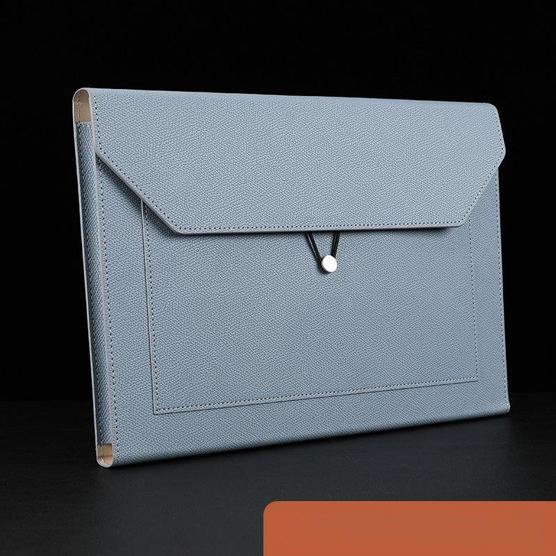 [Fashion Large Capacity File Bag] A4 File Bag - Large Capacity Thickened Version Office Storage Folder for Business Conference and Documents Storage