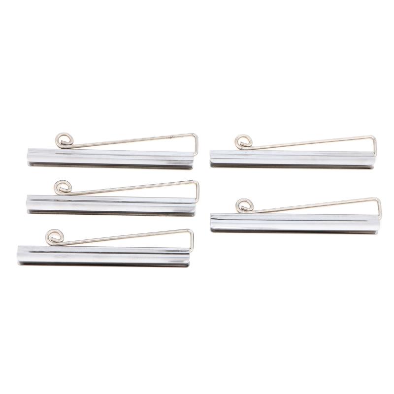 5/10Pcs 75Mm Bifold Money Clip Bar Wallet Spring Clamp Cash Check Credit Card Holder Hardware Metal Clip