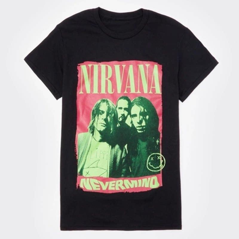 Portrait Nirvana Rock Band Band T-Shirt 100% Cotton Graphic Tee Men Women Summer Streetwear Top