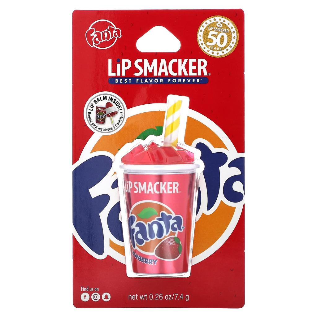 Lip Smacker Fanta, dudak kremi, çilek, 7.4g (0,26oz)