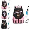Labubu Print Design Bookbag With Usb Charging For Students And Daily Use