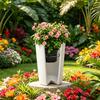 Pflanzeinsatz-Erhöhung Verstellbare Pflanzen-Erhöhung Innen für Blumentopf Robuste Blumentopf-Erhöhung mit Hakenketten für 12-18 Zoll breite Öffnung Hohe Pflanzentöpfe