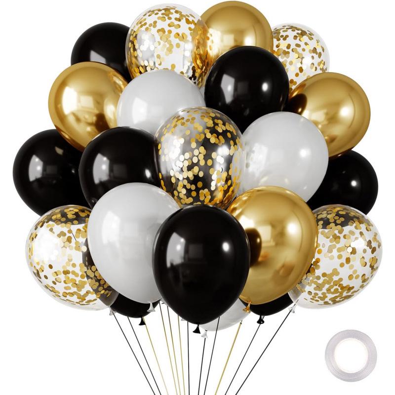 Metal Sequin Balloon Set - 30 Colorful Holiday Party Decorations
