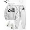 2026 Letter Printed Sportswear Set Men's Hooded Sweatshirt Long Pants Set Spring and Autumn Winter Warm Suit