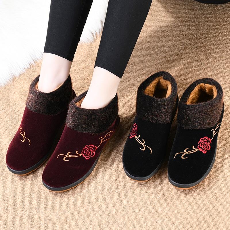 Women's Shoes With Winter Velvet Insulation Cotton Shoes And Cloth Shoes