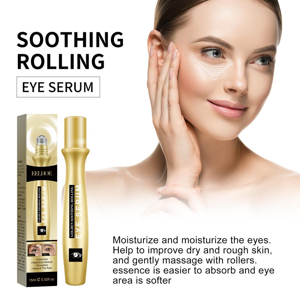 Eye Roller Serum Reduce Fine Lines Wrinkles Dark Circles Firming Skin Care Essence Anti-Aging Treatment