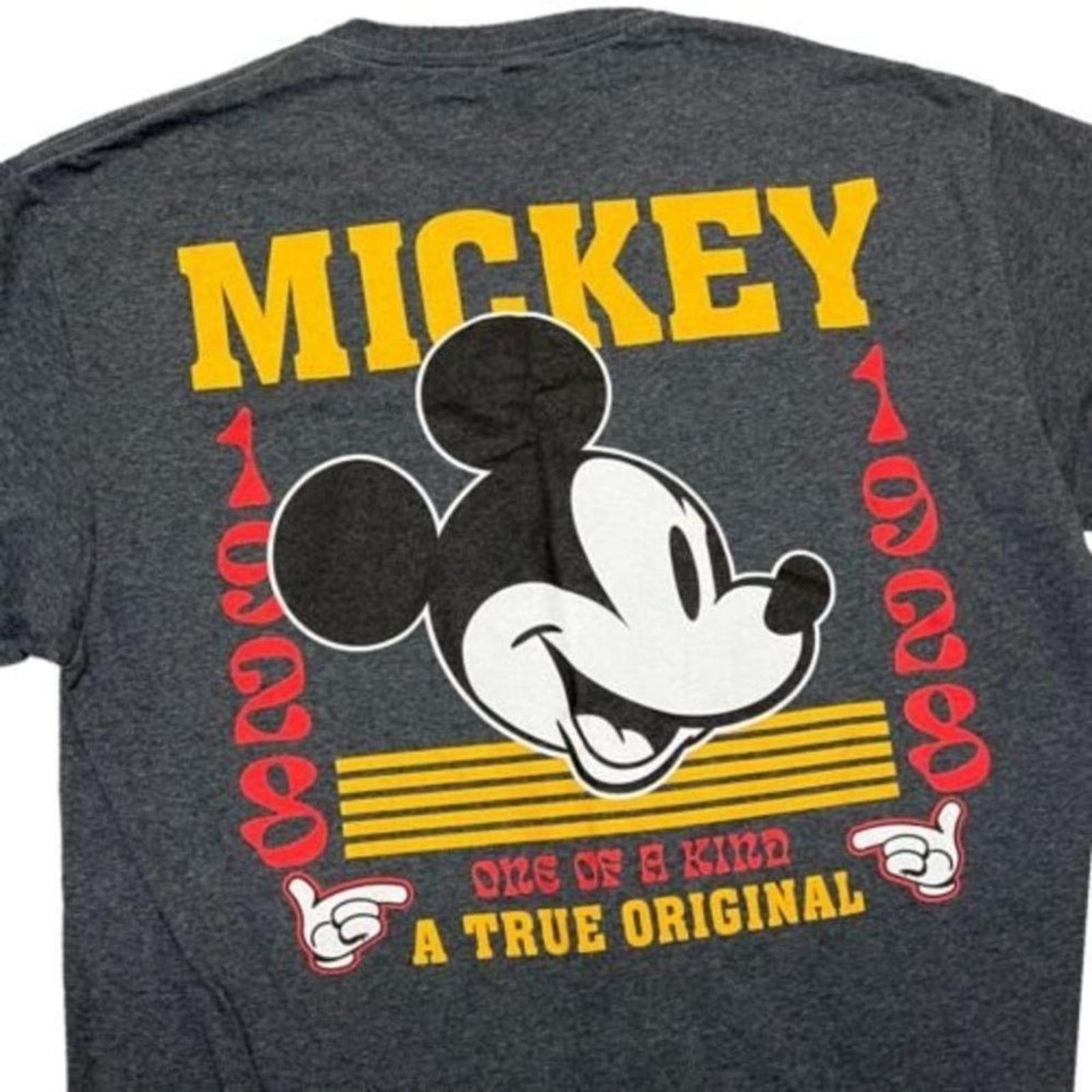 Disney Mickey Mouse T-Shirt Men’s L Cotton World True Original 1928 Back Logo L