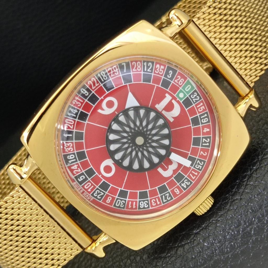 

ВИНТАЖНЫЕ ШВЕЙЦАРСКИЕ МУЖСКИЕ ЧАСЫ С РУЧНЫМ ЗАВОДОМ POKER FACE КРАСНЫЙ ЦИФЕРБЛАТ a701117-5 R205b-a701117