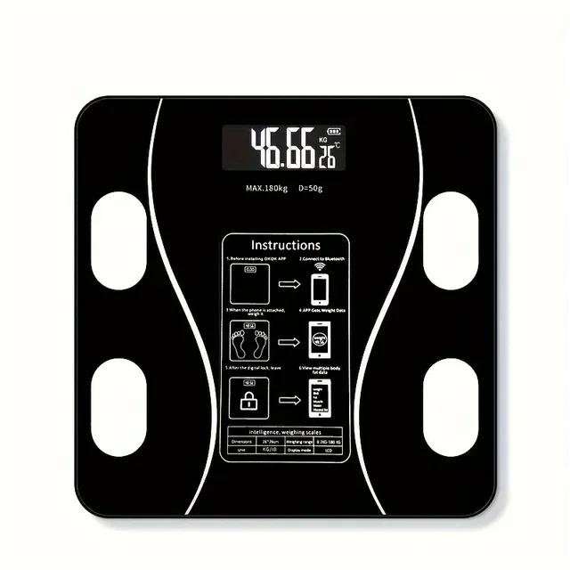 Smart Scale for Body Weight Digital Bathroom Scale Bluetooth Body Fat Scale Body Analyzer with Smart APP Sync Weigh Height Fat
