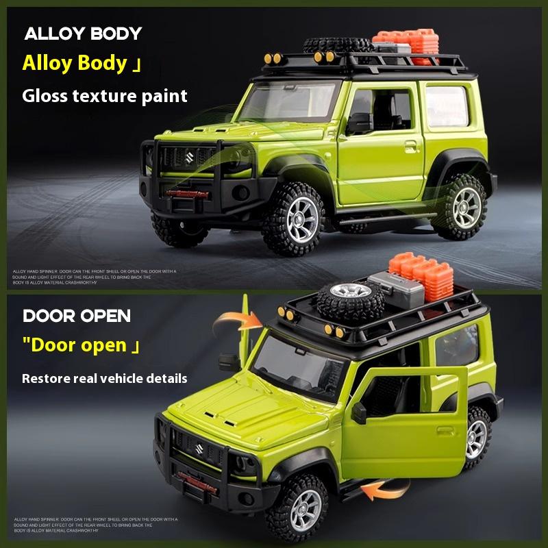 CCA 1:32 Suzuki Jimny Montážní edice Slitina Tlakově litý model Sestavit Auto Hračka Ozdoby Dekorativní Trendy Ozdoba Pro Kamaráda Dárek