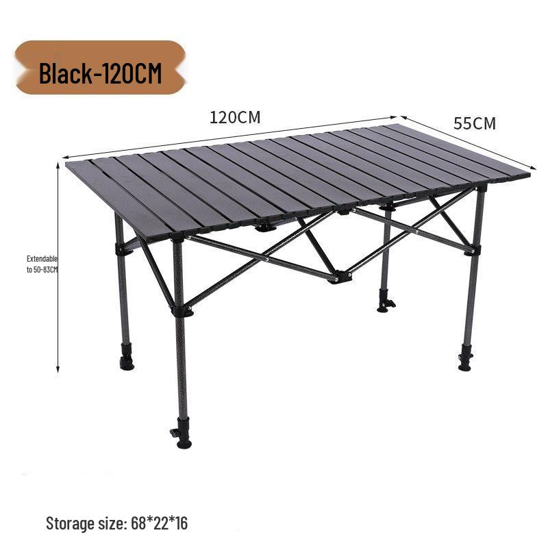 Height-Adjustable Portable Outdoor Picnic Table and Chair Set