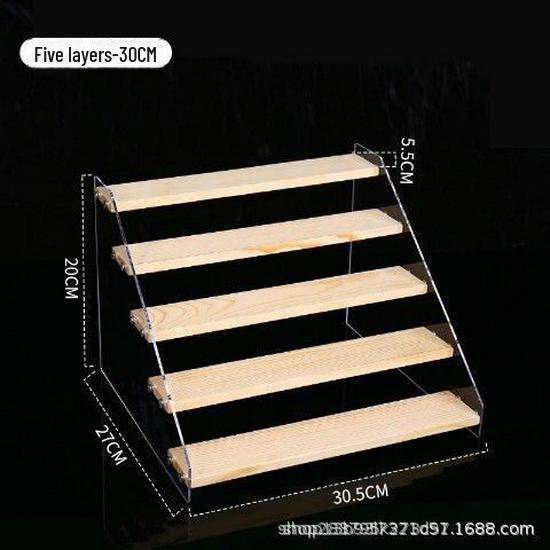 Acrylic Two-Tier Bubble Mart Doll Display Stand