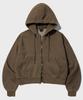 Wv Project Cheek Pigment Zip-Up Hoodie Brown Mjhd7736