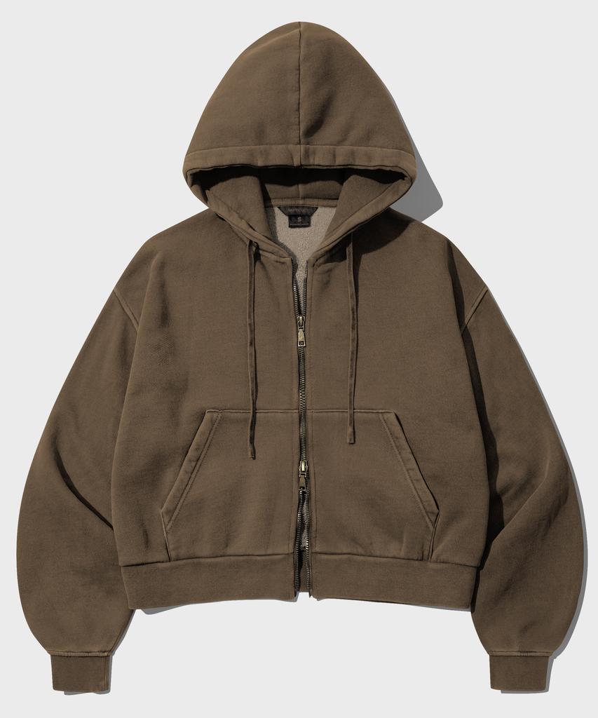 Wv Project Cheek Pigment Zip-Up Hoodie Brown Mjhd7736