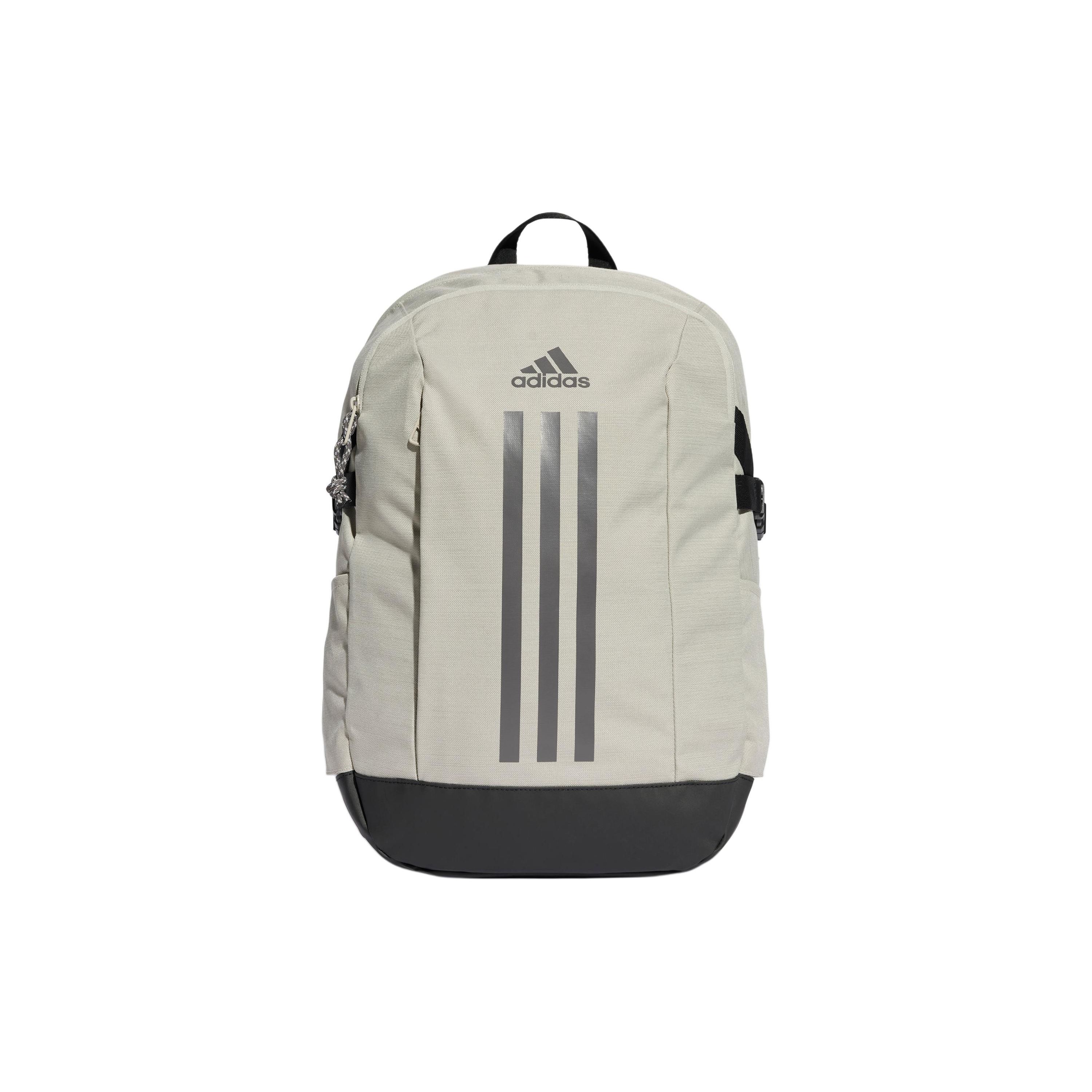 Adidas Power Large Capacity Recycled Polyester Backpack Unisex Backpack Light-Gray Charcoal-Gray IT5361 Light Gray & Charcoal Gray