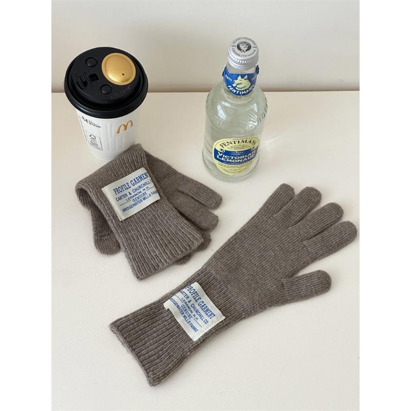 New Korean Wool Knitted Touch Screen Gloves for Women's Cloth Thickened Outdoor Warmth for Women
