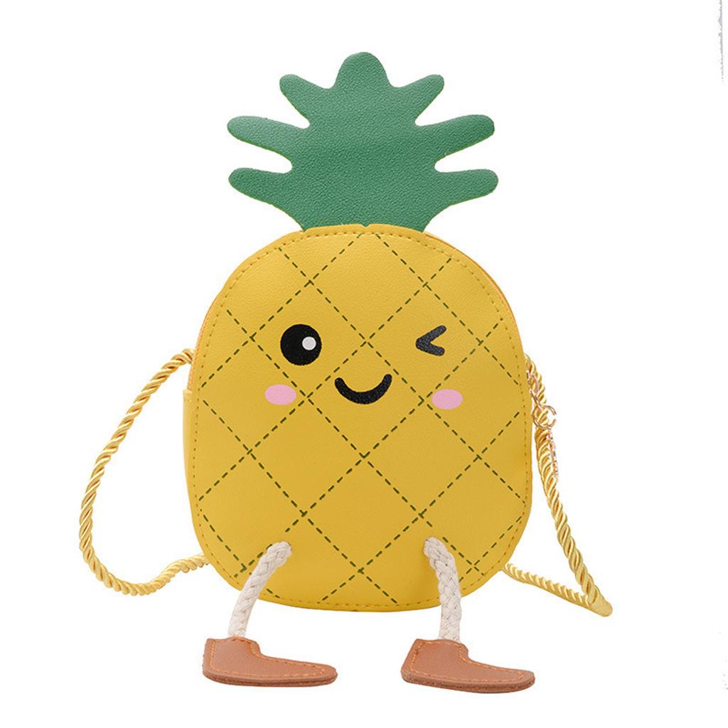 Infant Baby Kids Girls Bags Waist Bags Shoulder Bags Leather Cute Pineapple