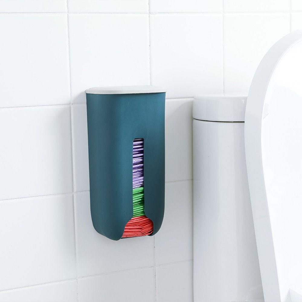 Large Capacity Garbage Bag Holder Wall-Mounted Trash Bag Saver Plastic Bag Storage Bag  Kitchen