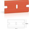 Plastic Razor Scraper with 10pcs Double Edged Plastic Blades Hair Extension Tool for Debris Sticker Label On Glass Windows Removal Scraper Tool