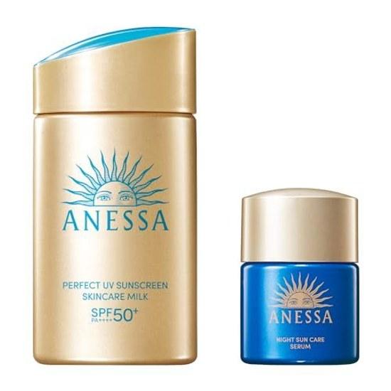 ANESSA Perfect UV Skin Care Milk NA Trial Set b Sunscreen 60mL + 12mL Beauty