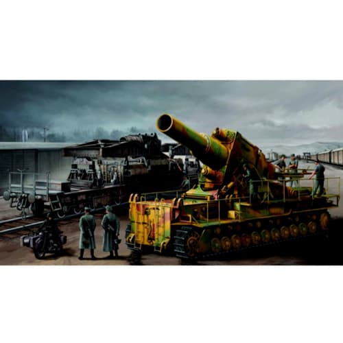 

Trumpeter 1/35 Karl Heavy Self-Propelled Mortar Late Model/Railway Transporter Plastic Model