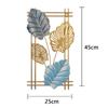 Wandbehang aus Schmiedeeisen, Ornament aus Metall, Ginkgoblatt, Wandanhänger für Wohnzimmer, Schlafzimmer, Pflanze, Palme, Ahornblätter, Heimdekoration