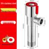 304 Stainless Steel Angle Stop Valve for Water Heater and Toilet, Wall-Mounted Triangle Design, Thickened Type