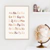 Boho Wall Paintings Alphabet Canvas Print Digit Poster Abstract Wall Art Nursery Prints Nordic Posters Pictures Kids Room Decor