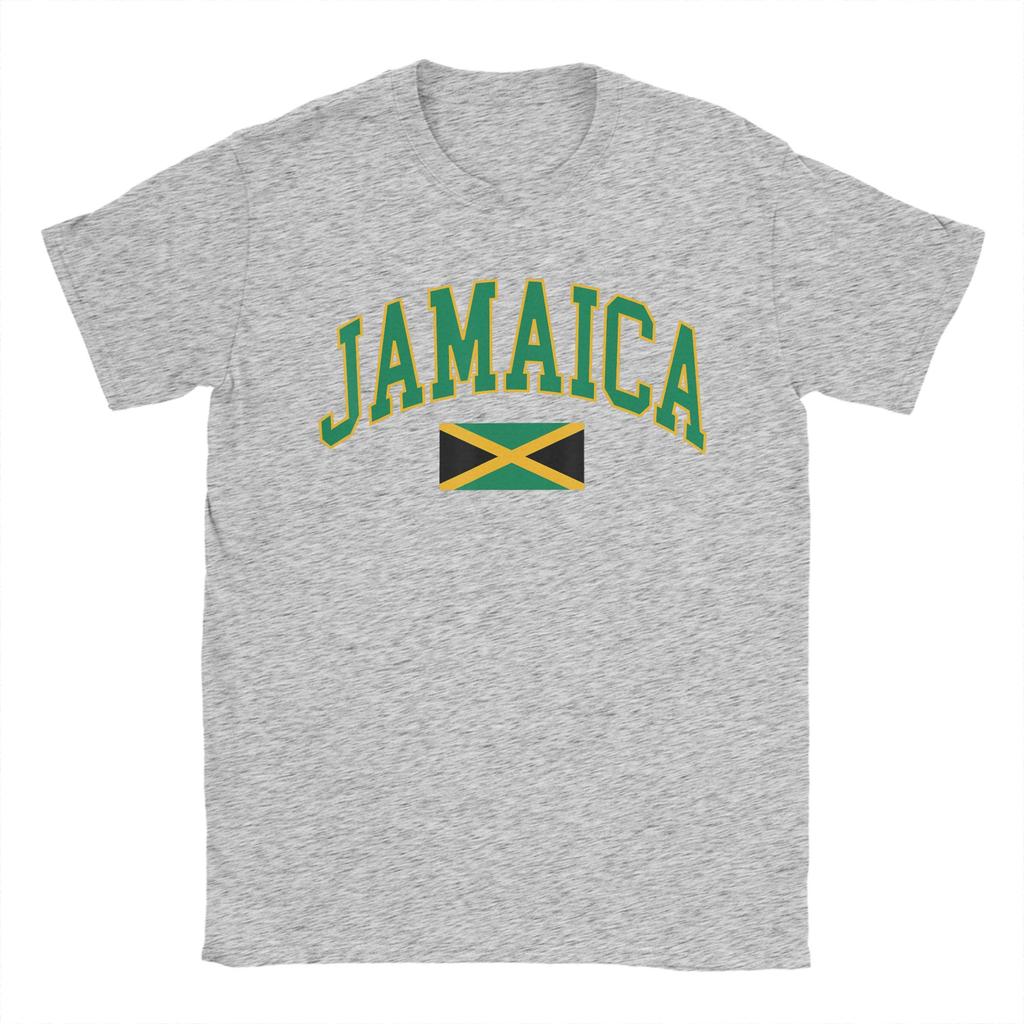 Jamaica Flag Jamaican Pure Cotton T Shirt For Men Summer Y2K Retro TShirts O Neck Hipster Tees Big Size Loose Tops