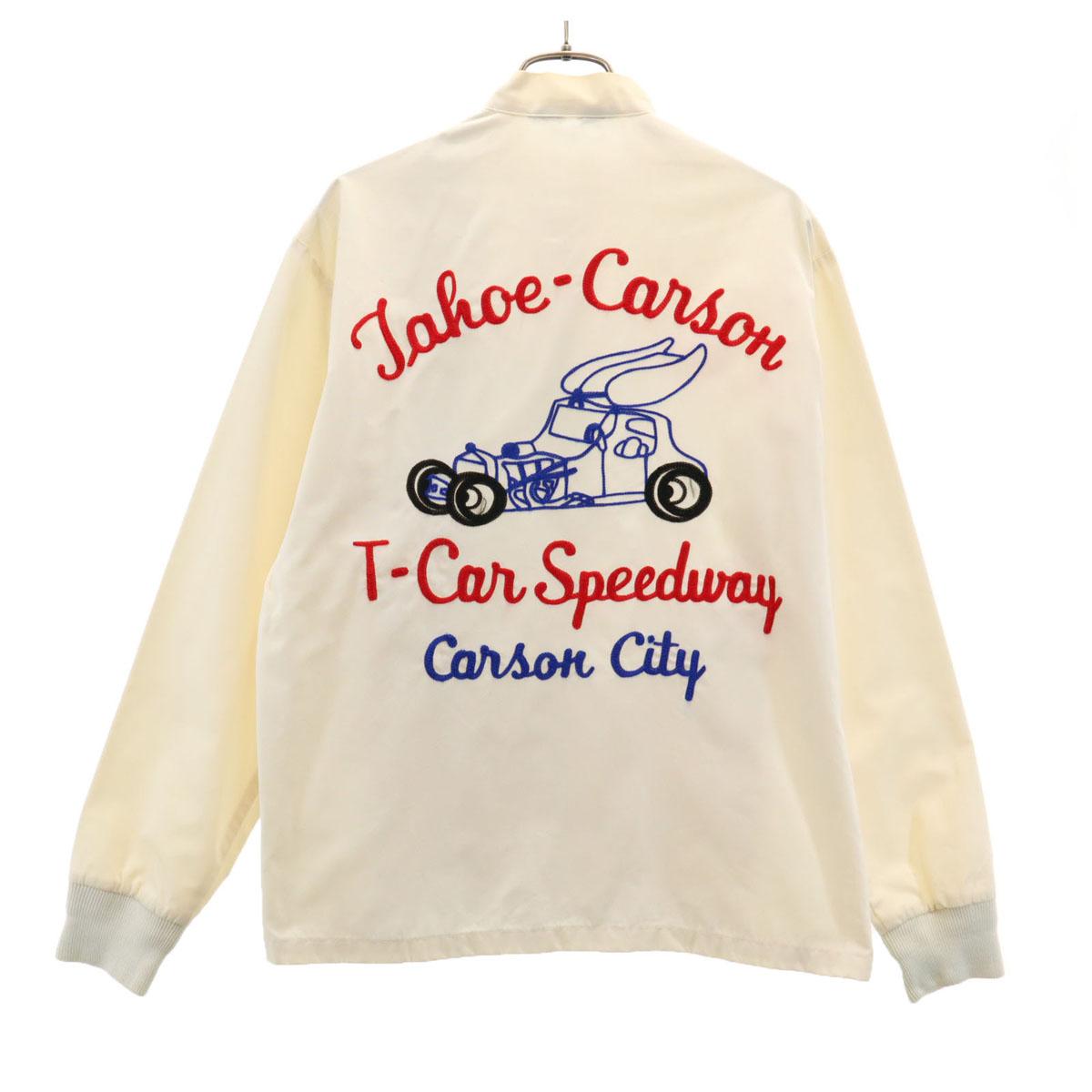 

WAREHOUSE Вышивка сзади Гоночная куртка M Слоновая кость Мужская Б/У