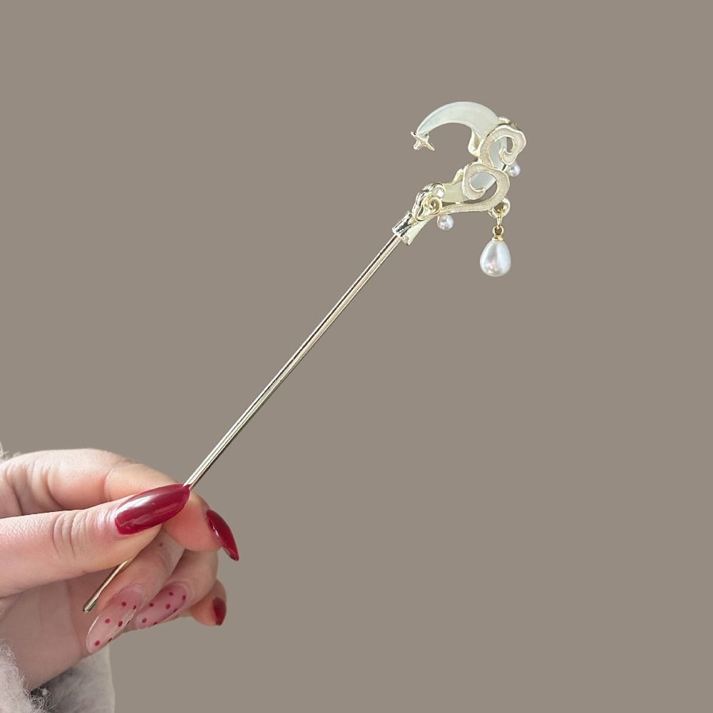 Moonlight Stone Hairpin Accessories New Chinese Style Chopstick Shaped Hairpin  For Woman Girl