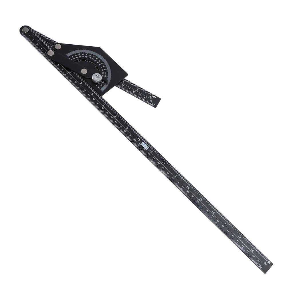Angle Finder Protractor 0 to 180 Degrees Stainless Steel Angle Measuring Tool for Woodworking Construction