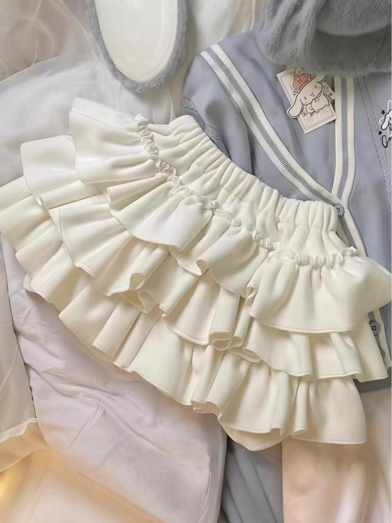 Velvet Tulip Mini Skirt - Warm, Thickened & Anti-Exposure for Autumn/Winter