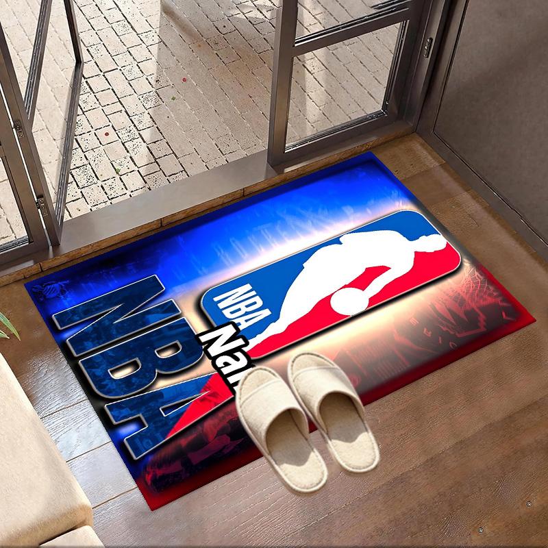 Benutzerdefinierter Name Personalisierter Basketball Druck Teppich, Vielseitiger Wohnkultur Teppich, für Spielzimmer, Wohnung, Balkon, Eingangsbereich, Flur Geschenk