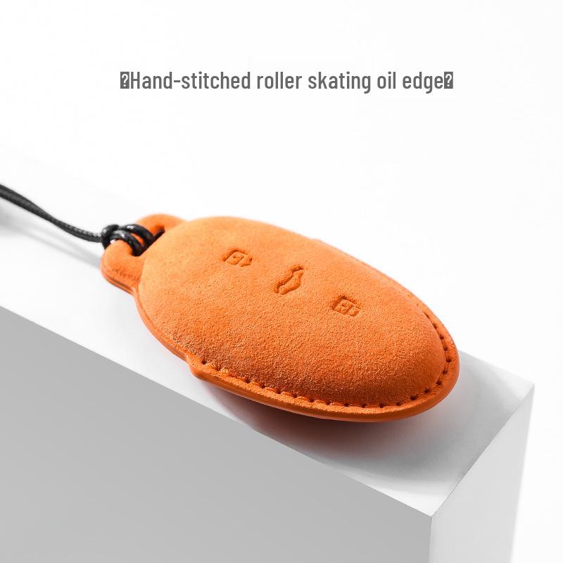 MARVEL R Rising F7/R7 Suede Car Key Case with Protective Shell & Buckle