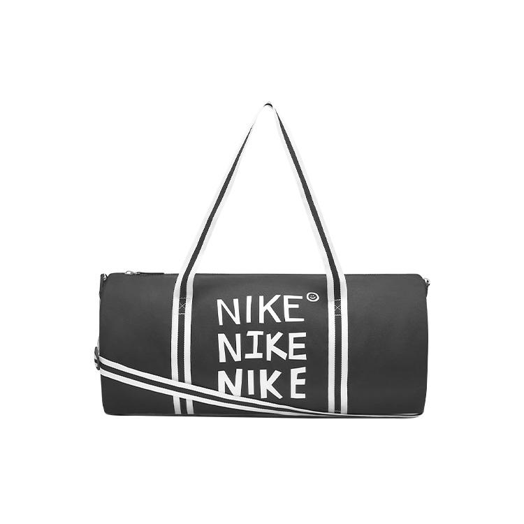 New Nike Heritage Polyester Portable One Shoulder Crossbody Gym Bag Tubas Men's Black DQ5735-010