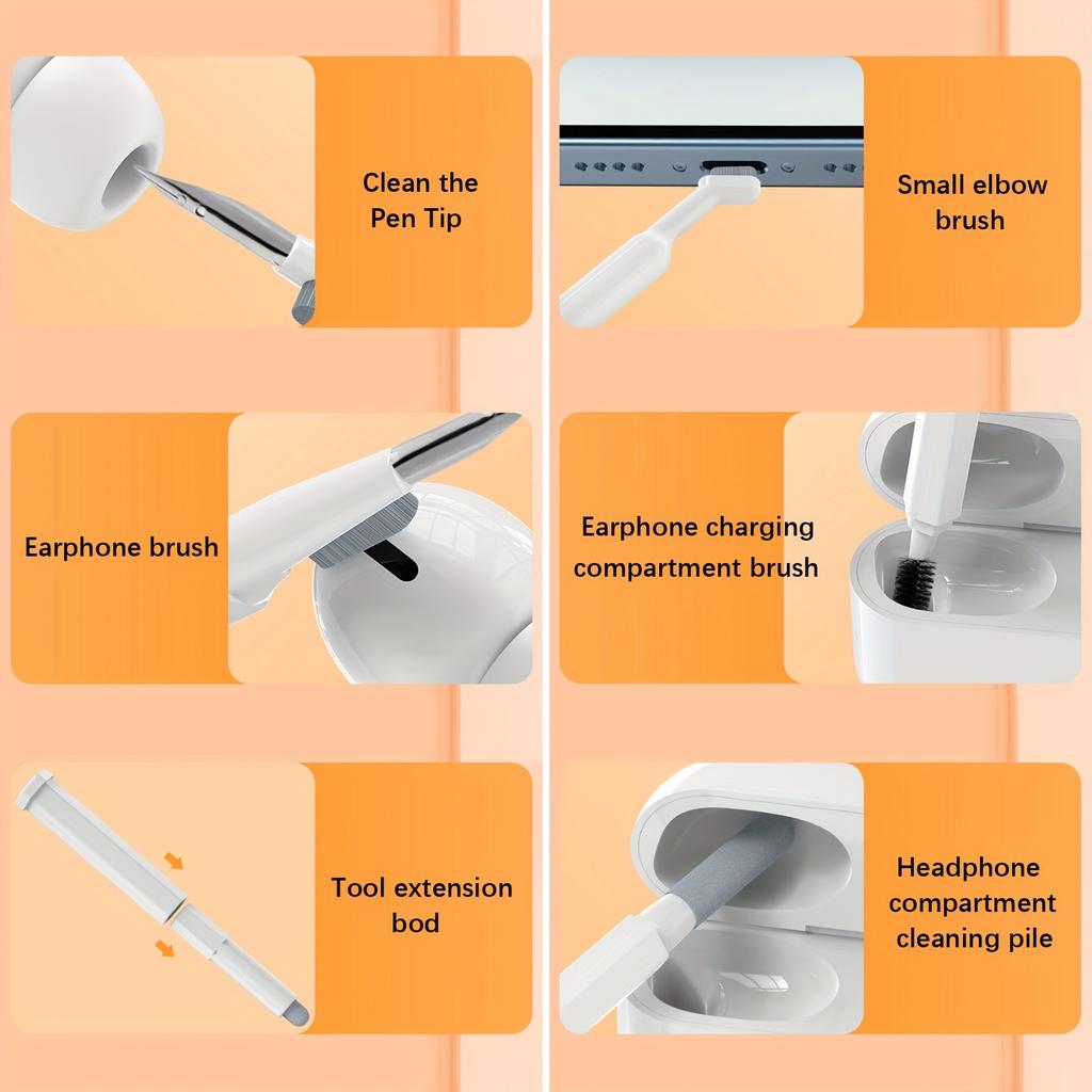 20 In 1 Multi-Function Keyboard Cleaner Cleaning Brush Kit Earbuds Cleaning Pen For PC Laptop Phone Headphones Camera For Airpod