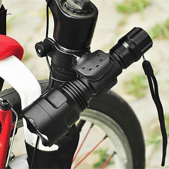 

New 360 Degree Cycling Bicycle Bike Mount Holder for LED Flashlight Torch Clip Clamp Pretty Sotre One Size