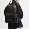 Coach West 32 Classic Logo Horse And Carriage Pattern Leather And Fabric Mixed Material Backpack Large Unisex Backpack Truffle CBX16-QBYBL