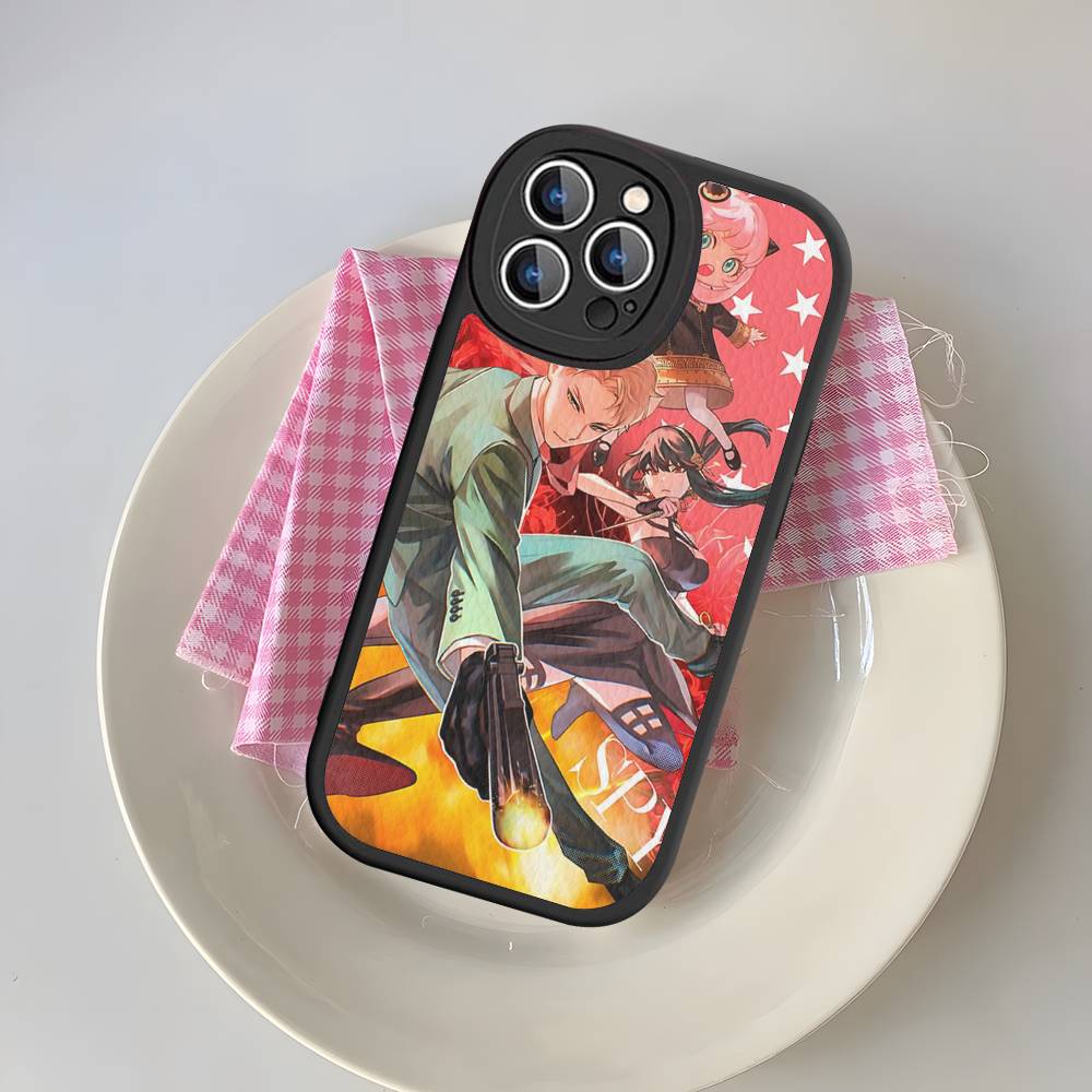 Classic Anime Spy X Family Phone Case Leather For IPhone 16 15 14 13 12 11 Pro Max Plus Matte Cover
