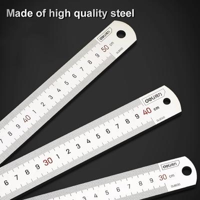 20/30cm Stainless Straight Ruler Steel Drafting Supplies Portable Hand Percision Tool School Supplies Rulers
