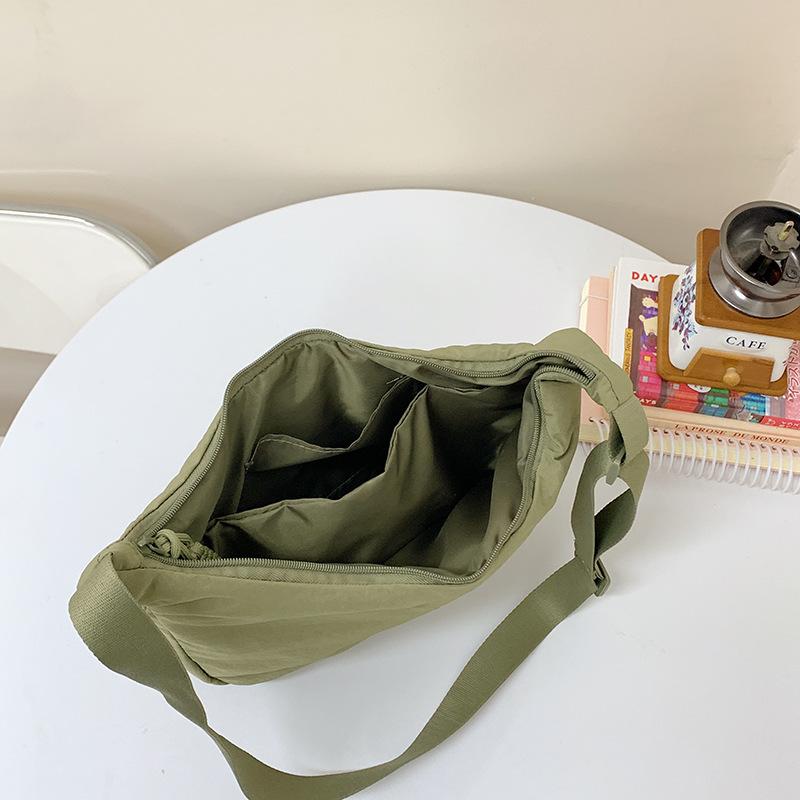 One-shoulder Cloth Bag Versatile Dumpling Bag Women's Japanese Simple Large-capacity Messenger Bag Women's New Student Small Cross Bag