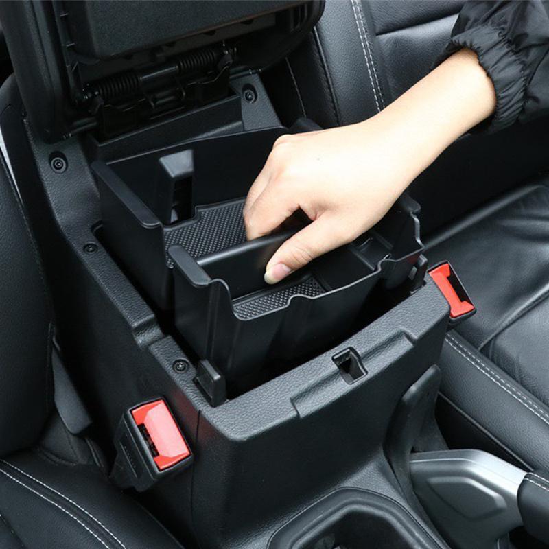 Center Console Armrest Storage Box Secondary Organizer Tray for Jeep Wrangler JL Sahara 2018-2026 Tidying Interior Accessories