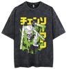 Chainsaw Man Shark Slayer T-shirt Anime Shirt Vintage Men's T-shirt Pure Cotton Leisure Sports Harajuku Summer New 2025