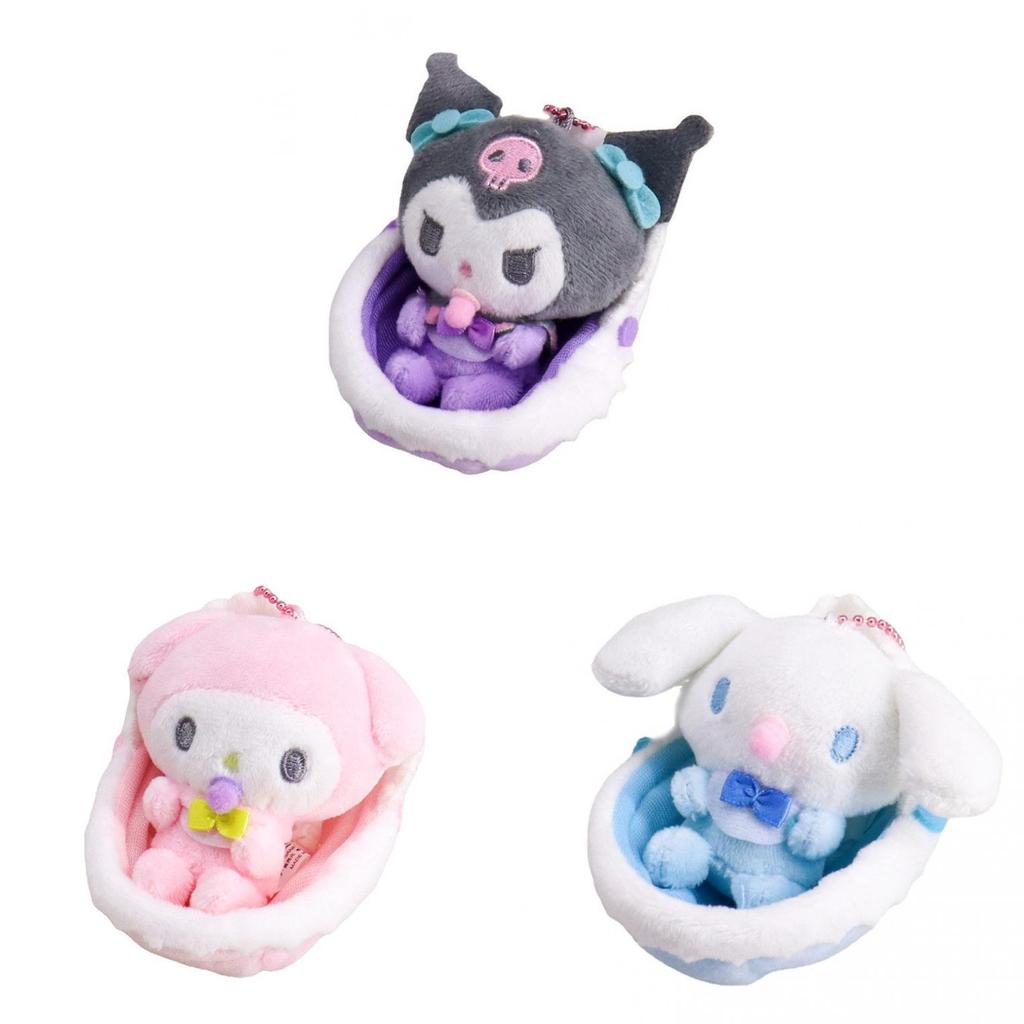 Sanrio Kuromi Plush Baby Rattle Chain With Soft Short Pile For Girls And Kids